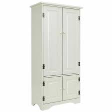 Costway Accent White Storage Cabinet Adjustable Shelves Antique 2 Door Floor Cabinet Hw56627w In 2020 Accent Storage Cabinet White Storage Cabinets Adjustable Shelving