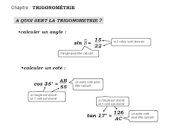 Chapitre Trigonometrie Ppt Telecharger
