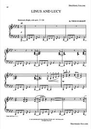 linus and lucy by vince guaraldi piano sheet music