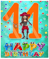 Happy Birthday Card For 11 Year Old Boy Happy 11th Birthday Wishes For 11 Year Old Boy Or Girl Happy 11th Birthday Birthday Wishes Girl Happy Birthday Girls