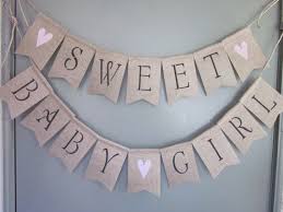 Baby Girl Shower Banner Sweet Baby Girl By Quaintconfections Baby Shower Banner Girl Baby Girl Banner Baby Shower Diy