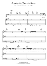 Growing Up Featuring Ed Sheeran Sheet Music Macklemore Ryan Lewis Piano Vocal Guitar Sheet Music Macklemore Songs Sheet Music Direct
