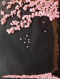 Sakura Tree More Than 1 000 Paper Petals 61 X 82 Cm By Yesterday S News Today S Accessories Quilling Designs Quilled Tree Quilling Paper Craft