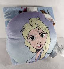 DISNEY • FROZEN Nogginz Pillow & Plush Blanket Set 60x90 Inch NEW