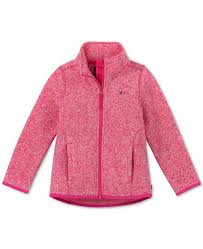 little girls heathered polar fleece jacket