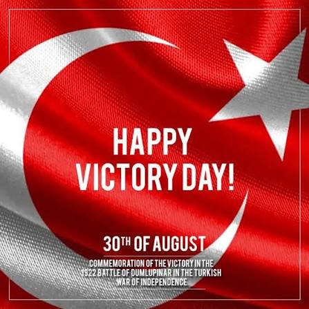 Consulate General of India, Istanbul wishes Turkish friends a very happy August  30, Victory Day. Hindistan İstanbul Başkonsolosluğu, Türk dostlarının 30  Ağustos Zafer Bayramını kutlar.