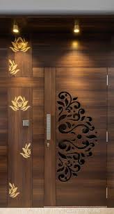 Traditional georgian architecture yellow doorway. Penthouse By The River A 4bhk Home With Intricate Interplay Of Textures The Concept Lab The Architects Diary In 2021 Door Design Interior Room Door Design Wooden Main Door Design