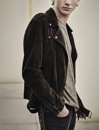Allsaints New Arrivals Takeo Suede Biker Leather Leather Jacket Men Leather Jacket Latest Mens Fashion