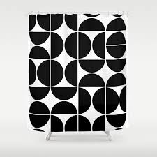 All products (39) sort by. Mid Century Modern Geometric 04 Black Shower Curtain By The Old Art Studio Society6