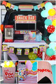 Kid Friendly Trunk Or Treat Ideas For Cars Suvs Vans And Trucks Trunkortreatideasforcarsforchurch Trunk Or Treat Truck Or Treat Popcorn Theme
