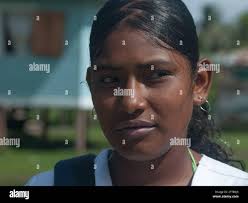 Sandy Bay, Nicaragua. 03-15-2019. Portrait of an indigenous female  adolescent