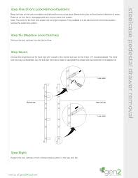 This will release the drawer from the slide assembly and allow you to pull it all the way out and remove it. Steelcase Pedestal Drawer Removal Pages 1 2 Flip Pdf Download Fliphtml5