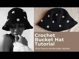 Crochet Bucket Hat Oopsy Daisy Bucket Hat How To Embroider Daisies Youtube In 2021 Crochet Crochet Knit Hat Crochet Frog