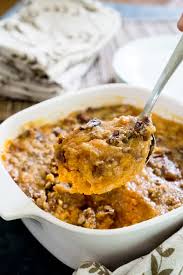 Spread evenly into the prepared baking dish. Southern Sweet Potato Casserole Recipe The Happier Homemaker