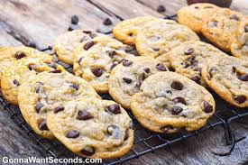 Move the sheet pan to a rack and cool 10 minutes, then slide the parchment off the pan onto the rack and cool completely before icing. Alton Brown Chocolate Chip Cookies Chewy Gonna Want Seconds