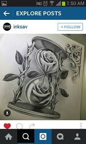 Another type of tattoo that has gained immense popularity among tattoo enthusiasts is hourglass tattoos. Roses Hourglass Hourglass Tattoo Body Art Tattoos Girly Tattoos