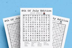 free 4th of july word search printable game sheets crazy laura