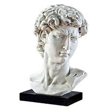 Design Toscano Ky2417 Bust Of Michelangelo S David Statue Amazon Co Uk Garden Outdoors Statue Classic Sculpture Design Toscano