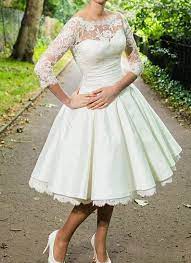 Brautkleider spitze a line v neck ärmellose elegant hochzeitskleid damen lang spitze illusion back brautkleider brautmode rückenfrei weiß vintage brautkleid abendkleider. Hubsches 50 S Brautkleid Boutique Tamarelle