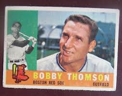 1960 Topps Bobby Thomson (Boston Red Sox) #153 VG