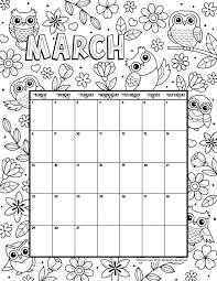Our floral calendar pages have been popular through the years so for 2021 we've used our older floral designs to make updated 2021 calendars as well as adding a couple of new floral design calendars for the year. Printable Coloring Calendar For 2021 And 2020 Woo Jr Kids Activities Kids Calendar Coloring Calendar Printable Calendar Template