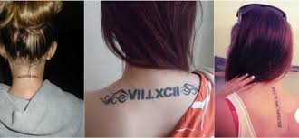 The most common placements for men are around the neckline or back of the neck. Beautiful Classic Roman Numerals Tattoo Designs