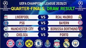 Uefa has killed man u. Uefa Champions League Quarter Final Draw Result Ucl 2021 Draw Youtube