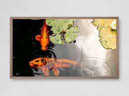 Samsung Frame Tv Art Instant Download Koi Pond Frame Tv Etsy Framed Tv Art Frame
