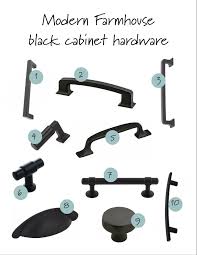 But choose modern finger pulls if you want to stay neutral. Modern Farmhouse Black Cabinet Hardware My Cabinet Hardware