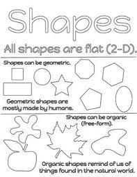 Elements Of Art 2 Shapes Coloring Page Art Handouts Elements Of Art Art Worksheets