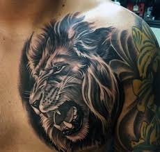 Top 73 Lion Chest Tattoo Ideas 2020 Inspiration Guide Mens Lion Tattoo Lion Chest Tattoo Lion Head Tattoos