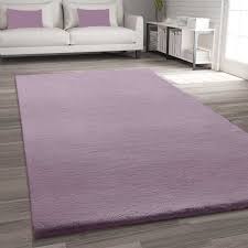 Flauschige teppich langflor hochflor soft shaggy flokati fußmatte läufer weich. Kunstfell Teppich Imitat In Lila Dicht Flauschig Seidiger Glanz Vimoda Homestyle