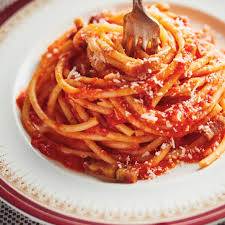 Bucatini All Amatriciana With Tomatoes And Pancetta Ricardo Recipe All Amatriciana Italian Recipes Amatriciana