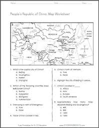 China Free Printable Map Worksheet For Grades 4 6 Ccss For Geography Social Studies Http Social Studies Worksheets Social Studies Maps Geography Worksheets