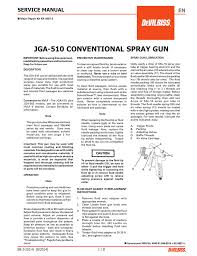 Jga 510 Conventional Spray Gun Manualzz Com