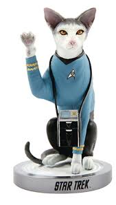 Star Trek Tos Spock Cat Polystone Statue Star Trek Logo Star Trek Collectibles Star Trek Tos