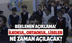 İlkokullar 1 mart'ta yüz yüze eğitime başlıyor. Beklenen Aciklama Geldi Okullar Ne Zaman Acilacak Ilkokul Ortaokul Ve Liseler Ne Zaman Baslayacak 2020 2021