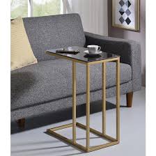 Homfa bambus 2er nachttisch nachtschrank nachtkommode mit offenem fach sofatisch stapelbar beistelltisch für wohnzimmer schlafzimmer 42x28x63cm. Beistelltisch Wohnzimmertisch Sofatisch Couchtisch Gold Schwarz Metall Retro Sti Ebay