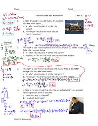 We drop something accidentally or purposely and see its motion. 33 Free Fall Worksheet Answers Worksheet Project List