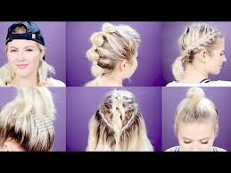 7 Easy Gym X2f Workout Short Hairstyles Tutorial Milabu Youtube Short Hair Tutorial Hair Tutorial Short Hair Styles