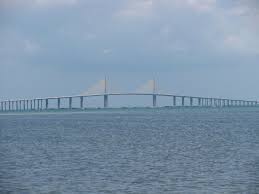 Find the perfect sunshine skyway bridge florida stock photo. Fort Desoto Park And Skyway Bridge