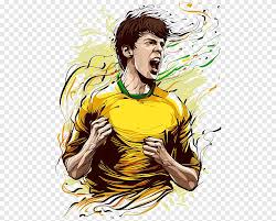 Brazilian star kaka is in talks with guizhou hengfeng zhicheng about prolonging his career with a brazil's copa america injury crisis deepened on wednesday after veteran striker kaka withdrew from. Soccer Player Shouting Painting Kaka Fifa World Cup Brazil National Football Team Digital Art Cartoon Star Cartoon Character Stars Png Pngegg
