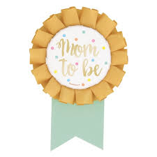 Gold Mom To Be Button Gold Baby Shower Supplies