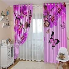 Gardinen & vorhänge online kaufen. Ligahui Osenvorhang Vorhang Blickdicht Lila Blume 2x B140x H245cm Blickdicht Vorhange Mit 3d Drucken Vorhangverdunklungs Gardinen Schlafzimmer Fur Kinder Kinderzimmer Amazon De Kuche Haushalt