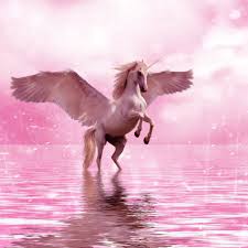 Unicorn On Body Of Water Wallpaper Wings Horse Fantasy Animal Imagenes De Pegasos Cuadro De Unicornio Unicornios Reales