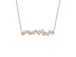 11 Stone Multi Shape Diamond Bar Necklace Diamond Bar Necklace Jewelry Appraisal Bar Necklace