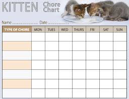 kitten chore chart rooftop post printables