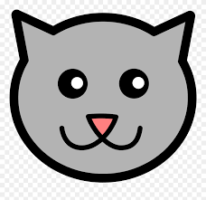1) if you have javascript enabled you can click the print link in the top half of the page and it will automatically print the coloring page only and ignore the advertising and navigation at the top of the page. Cartoon Cat Face Clipart 5398879 Pinclipart