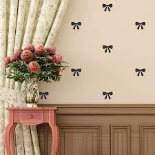 Decorate your blank walls in traditional farmhouse design with this piece of wall decor. Bows Wall Decals By Wall Decals