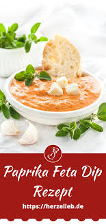 Paprika Feta Dip Herrlich Auch Als Brotaufstrich Rezept In 2020 Dip Rezepte Feta Dip Rezepte